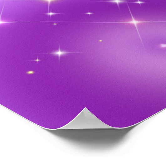 のリラックスグラデーション紫色のオーラ ポスター (角)