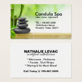 のリラックススパ名刺 (正面&裏面)