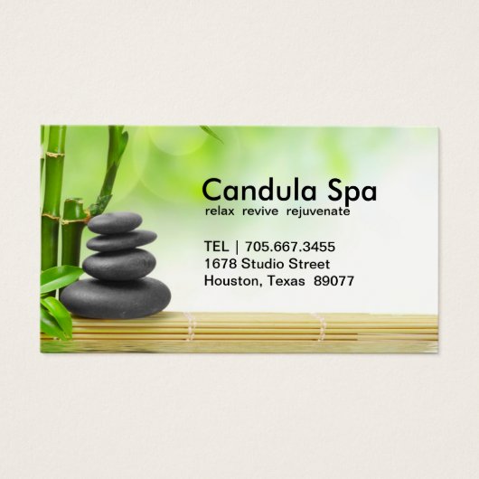 のリラックススパ名刺 (正面)