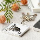 のリラックスタイガー・キーチェーン キーホルダー (側面)