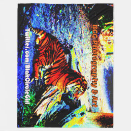 のリラックスタイガー・ブライト特別版 フリースブランケット