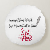 のリラックスタイムラウンド装飾用クッション ラウンドクッション (正面)