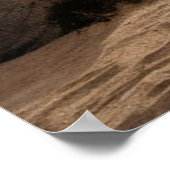 のリラックスハンモックのビーチ ポスター (角)