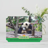 のリラックスパンダと新年おめでとう!カード/中国 シーズンカード (スタンド正面)