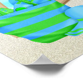 のリラックスビーチポスター/プリント ポスター (角)