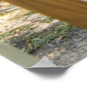 のリラックスビーチ写真 ポスター (角)