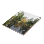 のリラックス庭のシーン写真、美しい木… タイル (側面)