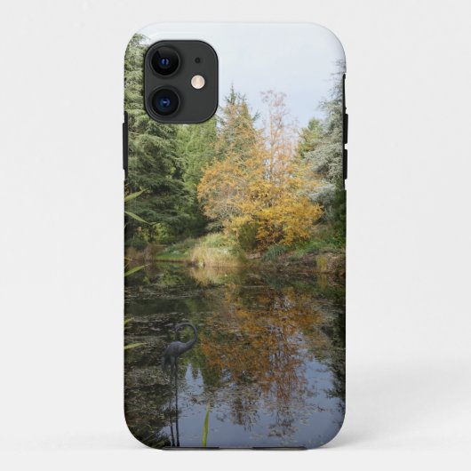 のリラックス庭のシーン写真、美しい木… Case-Mate iPhoneケース (裏面)