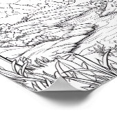 のリラックス景観着色ポスター ポスター (角)