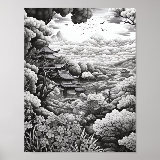 のリラックス景観着色ポスター ポスター (正面)