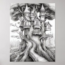 のリラックス景観着色ポスター