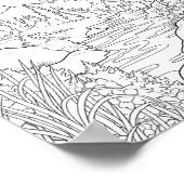 のリラックス景観着色ポスター ポスター (角)