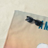 のリラックス海と日の出 ビーチタオル (インサイチュ)