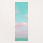 のリラックス海ピンク雲ヨガモダンマット ヨガマット (裏面)