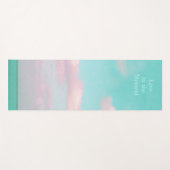 のリラックス海ピンク雲ヨガモダンマット ヨガマット (正面(横))