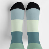 のリラックス色のストライプ ソックス (上部)