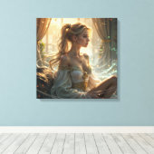 のリラックス魔法環境での時間 キャンバスプリント (インサイチュ (ウッドフロア))