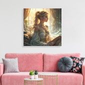 のリラックス魔法環境での時間 キャンバスプリント (インサイチュ (リビング))