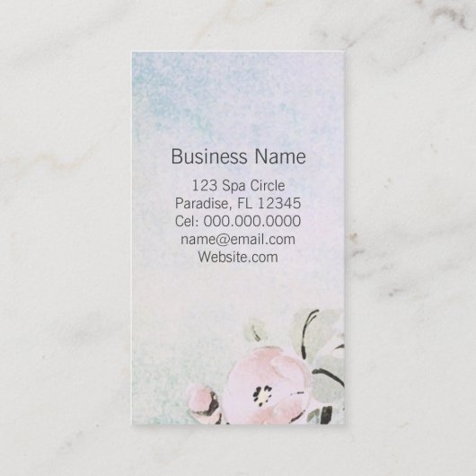 のリラックス鳥 – 名刺 (裏面)