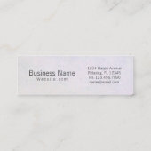 のリラックスBIRDS紙/サイズ/形状オプション – スキニー名刺 (裏面)