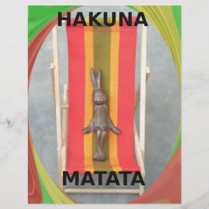 のリラックスRabbit Hakuna Matataベクトルアートワーク