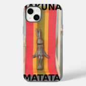 のリラックスRabbit Hakuna Matataベクトルアートワーク Case-Mate iPhoneケース (裏面)