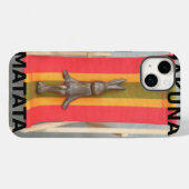 のリラックスRabbit Hakuna Matataベクトルアートワーク Case-Mate iPhoneケース (裏面 (横))