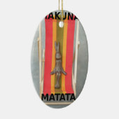 のリラックスRabbit Vector Artworkプリントデザイン セラミックオーナメント (右)