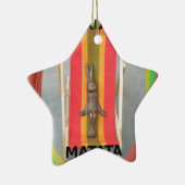 のリラックスRabbit Vector Artworkプリントデザイン セラミックオーナメント (右)