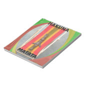 のリラックスRabbit Vector Artworkプリントデザイン ノートパッド (回転)