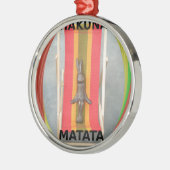 のリラックスRabbit Vector Artworkプリントデザイン メタルオーナメント (左)