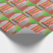 のリラックスRabbit Vector Artworkプリントデザイン ラッピングペーパー (角)