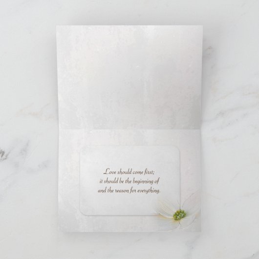 のリングや輪結婚ハートの影と引き裂かれたエッジ カード (内部)