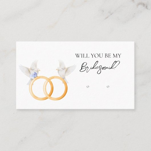 のリングや輪結婚ブリーズメイドイヤリングディスプレイカード 名刺 (正面)