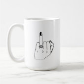 のリング結婚フィンガー花嫁の未来のミセス婚約 コーヒーマグカップ (左)