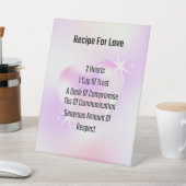 のレシピ又は結婚婚約 台座サイン (インサイチュ)