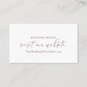 のレジス結婚トリカードひまわりバーガンディバラ エンクロージャーカード (裏面)