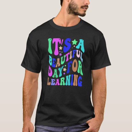 のレトロ先生ス学ッドの美しい日 Tシャツ (正面)