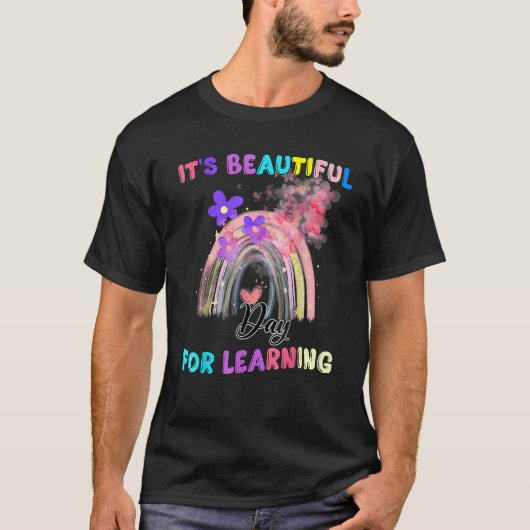 のレトロ先生ス学ッドの美しい日 Tシャツ (正面)