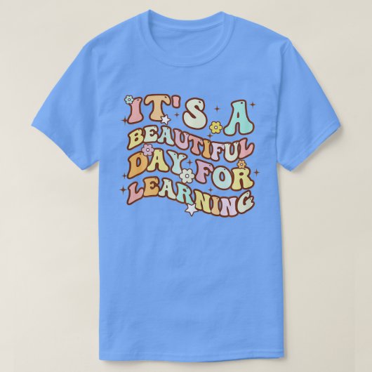 のレトロ先生ス学ッドの美しい日 Tシャツ (デザイン正面)
