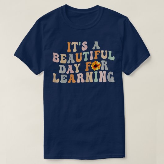 のレトロ先生ス学ッドの美しい日 Tシャツ (デザイン正面)
