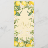 のレモ結婚ンシトラス夏モノグラムメニュー メニュー (裏面)