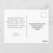 のレースよだれかけ走。歩け。嘔吐する。絵文字 ポストカード (裏面)