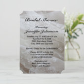 のレース結婚ドレスイメージブライダルシャワー招待状 招待状 (スタンド正面)
