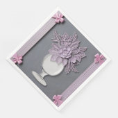 のレース結婚パープル花瓶AIアート (コーナー)