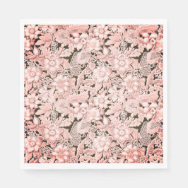 のレース結婚ピンクヴィンテージ スタンダードランチョンナプキン