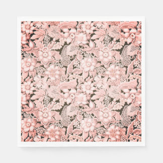 のレース結婚ピンクヴィンテージ スタンダードランチョンナプキン