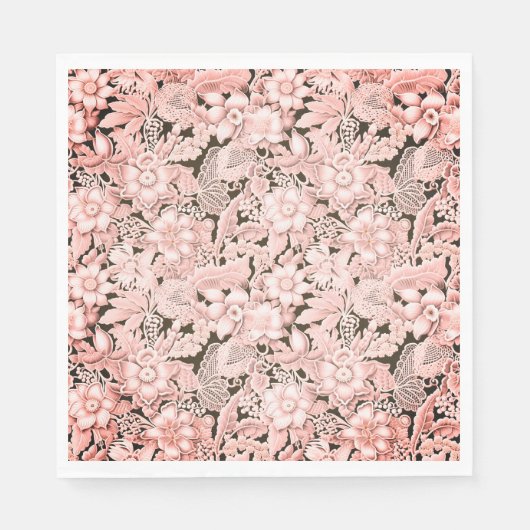 のレース結婚ピンクヴィンテージ スタンダードランチョンナプキン (正面)