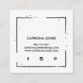 ★のロゴは正方形だけを設計しました スクエア名刺 (裏面)