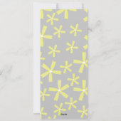 のロゴ結婚グレー黄色のフローラディナシンプルーメニュー シーズンカード (裏面)